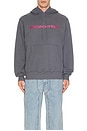 view 4 of 4 T Logo Hoodie in Dark Grey