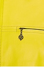 view 3 of 4 Leather Harrington Jacket in Yellow