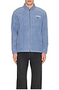 view 4 of 4 Washed Corduroy Zip Jacket in Light Indigo