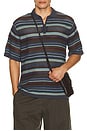 view 1 of 6 Striped Knit Polo in Dark Navy