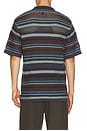 view 3 of 6 Striped Knit Polo in Dark Navy