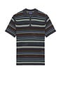 view 5 of 6 Striped Knit Polo in Dark Navy