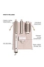view 2 of 12 Aire 360 Air Styler Blowout Kit With Dual Voltage And Ceramic Curling Attachments in Satin Blush