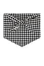 view 3 of 3 Eppie Head Scarf in Black & White Gingham
