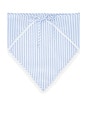 view 4 of 4 Gracie Head Scarf in Blue & White Stripe