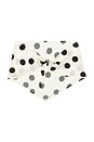 view 2 of 3 Eppie Head Scarf in Black & White Dot Mix
