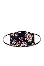 view 2 of 3 Protective Face Mask in Navy Boho Print