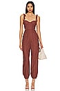 view 1 of 3 Kylo Jumpsuit in Chocolate Brown