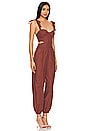 view 2 of 3 Kylo Jumpsuit in Chocolate Brown