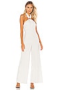 view 1 of 3 Aubrielle Jumpsuit in Ivory & Black Dot