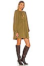 view 3 of 4 Jaxtyn Mini Dress in Dark Olive Green