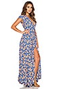 view 2 of 3 Sid Wrap Dress in Navy & Peach Floral