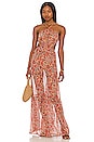 view 1 of 3 TIERRA ドレス in Peach Leopard Floral