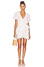 view 1 of 3 Brianna Embroidered Mini Dress in White