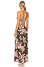 view 3 of 3 Cyrus Maxi Dress in Brown Saffron Floral