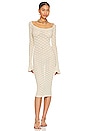 view 1 of 3 Netia Long Sleeve Midi Dress in Ivory