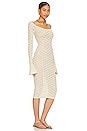 view 2 of 3 Netia Long Sleeve Midi Dress in Ivory