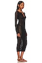 view 2 of 3 Sabella Pointelle Midi Dress in Black