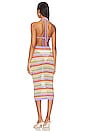 view 3 of 3 Elidia Striped Open Stitch Midi Dress in Summer Multi Stripe
