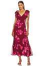 view 1 of 3 Althea Maxi Dress in Pink Magnolia Floral