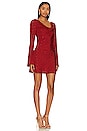 view 2 of 3 Faith Mini Dress in Deep Red