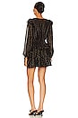 view 3 of 3 Effie Mini Dress in Black & Gold