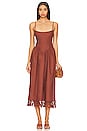 view 1 of 3 Lexi Midi Dress in Chocolate Brown