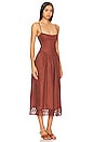 view 2 of 3 Lexi Midi Dress in Chocolate Brown