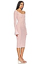 view 2 of 3 Netia Long Sleeve Midi Dress in Baby Pink