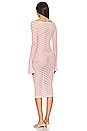 view 3 of 3 Netia Long Sleeve Midi Dress in Baby Pink