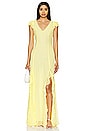 view 1 of 4 Taylor Gown in Soft Yellow