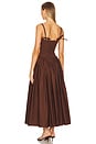 view 3 of 3 Emma Midi Dress in Chocolate Brown