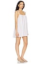 view 2 of 3 Linda Mini Dress in Beige & White Stripe