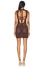 view 3 of 3 Xaviena Mini Dress in Chocolate Brown