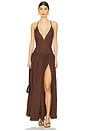 view 1 of 3 Saylor Maxi Dress in Chocolate Brown