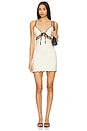 view 1 of 3 Tashi Mini Dress in Ivory & Black
