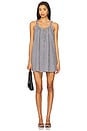 view 1 of 4 Reese Mini Dress in Black & Ivory Gingham