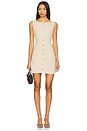 view 1 of 3 Andra Mini Dress in Natural Linen