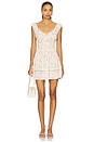 view 1 of 3 Loren Mini Dress in Cream & Lavender Floral
