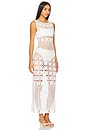 view 2 of 3 Mikio Crochet Midi Dress in White