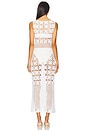 view 3 of 3 Mikio Crochet Midi Dress in White