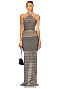 view 1 of 4 Wisteria Maxi Dress in Black & White