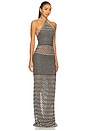 view 2 of 4 Wisteria Maxi Dress in Black & White