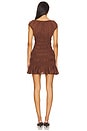 view 3 of 3 Lucie Mini Dress in Chocolate Brown