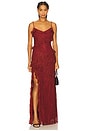 view 1 of 3 VESTIDO CAILA in Wine