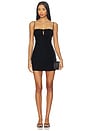 view 1 of 3 Marilyn Velvet Mini Dress in Black