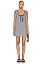 view 1 of 4 VESTIDO JOSIE in Black & Ivory Gingham