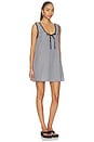 view 2 of 4 VESTIDO JOSIE in Black & Ivory Gingham