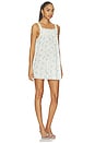 view 2 of 3 VESTIDO LILY in Ivory & Light Blue Floral