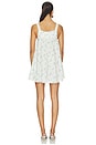 view 3 of 3 VESTIDO LILY in Ivory & Light Blue Floral